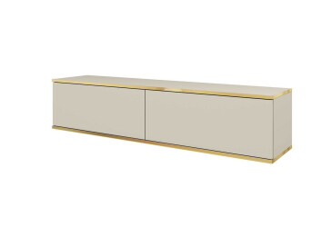 Тумба під ТВ Perfect Home Оро / Oro навісна з 2 дверками 135 см, бежевий