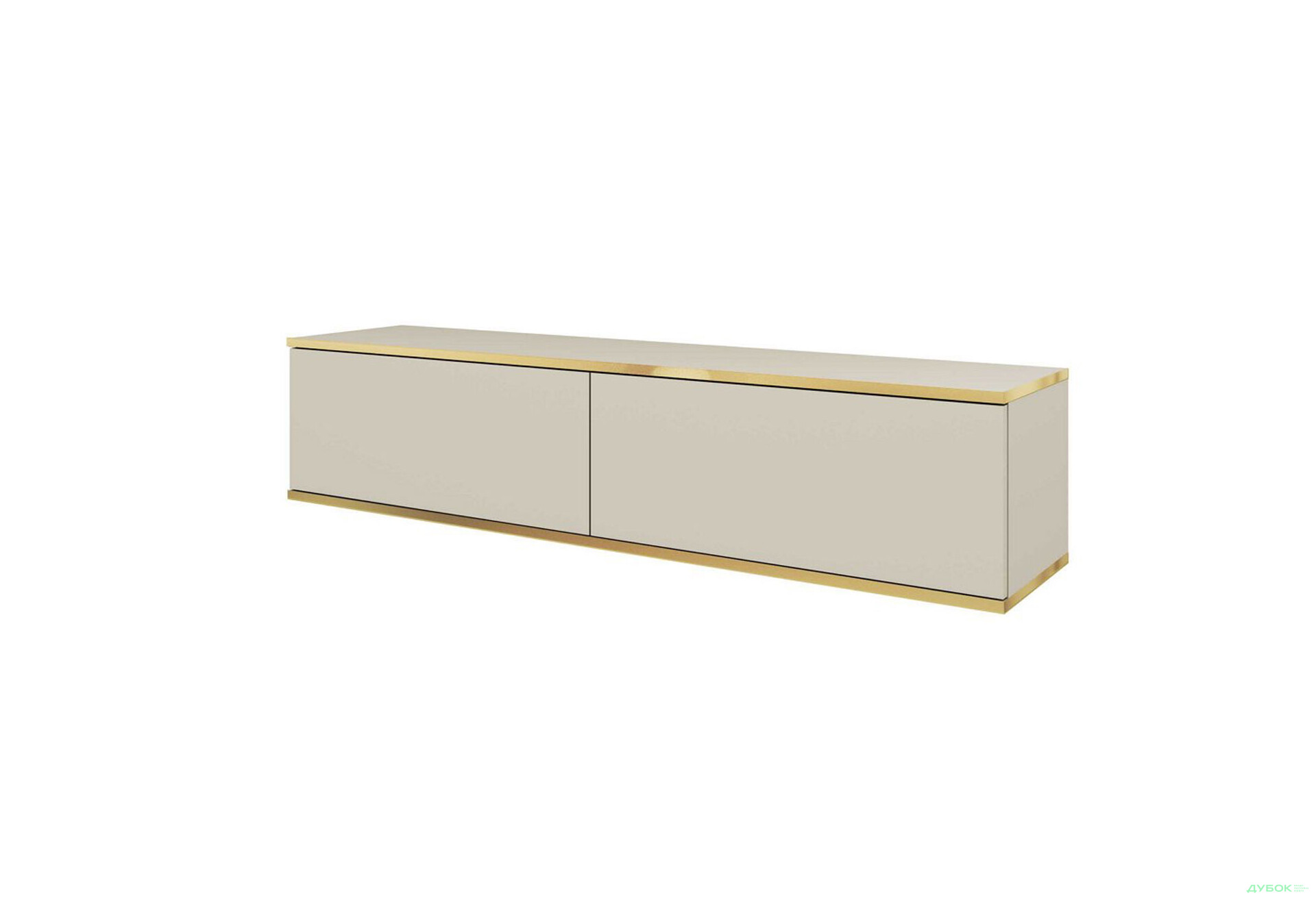 Тумба під ТВ Perfect Home Оро / Oro навісна з 2 дверками 135 см, бежевий - Зображення 1 Зображення 1 - Тумба під ТВ Perfect Home Оро / Oro навісна з 2 дверками 135 см, бежевий