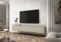 Изображение 2 - Тумба под ТВ Perfect Home Оро / Oro MDF навесная с 3 дверками 175 см, бежевый
