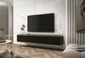 Изображение 2 - Тумба под ТВ Perfect Home Оро / Oro MDF навесная с 3 дверками 175 см, черный