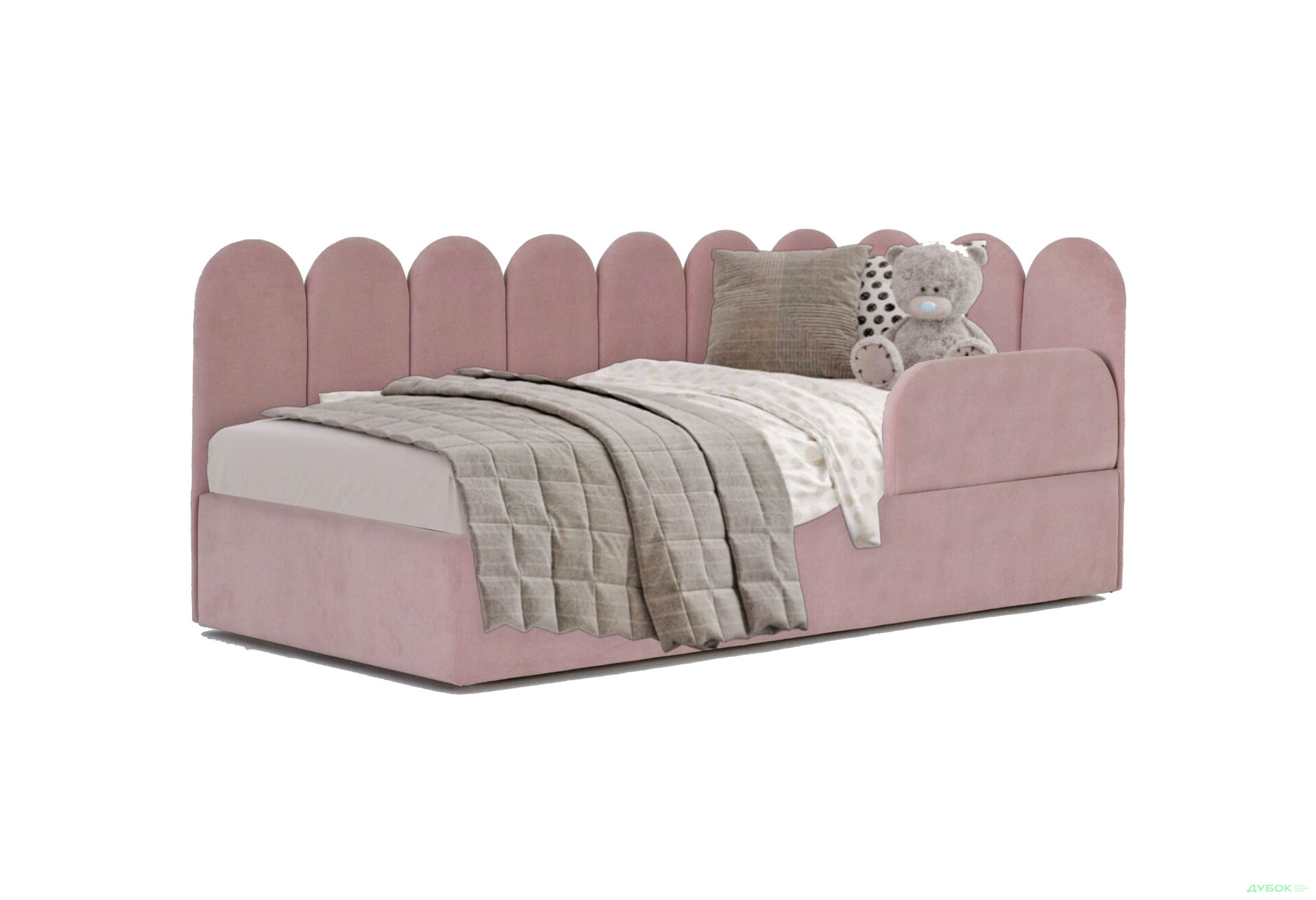 Ліжко-подіум Eurosof Емелі 90х190 см з нішею та металопідйомником + бортик - Зображення 1 Зображення 1 - Ліжко-подіум Eurosof Емелі 90х190 см з нішею та металопідйомником + бортик