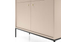 Комод Perfect Home Моно / Mono 4-дверний 104 см, беж пісочний, чорні ніжки - Зображення 6 Зображення 6 - Комод Perfect Home Моно / Mono 4-дверний 104 см, беж пісочний, чорні ніжки