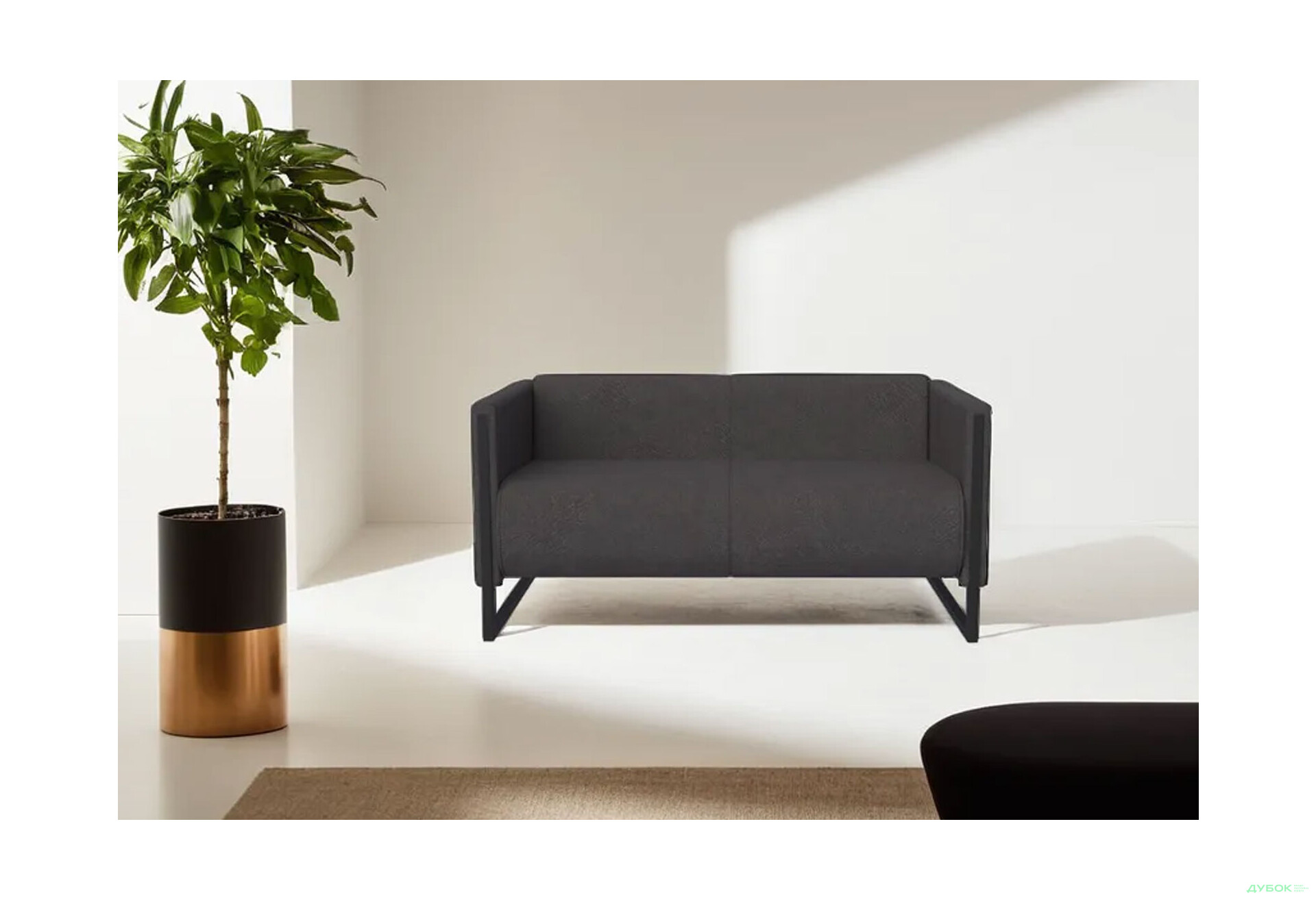 Диван UMa Ральф 128х80 см графитовый (Crocus 97) - Изображение 4 Изображение 4 - Диван UMa Ральф 128х80 см графитовый (Crocus 97)