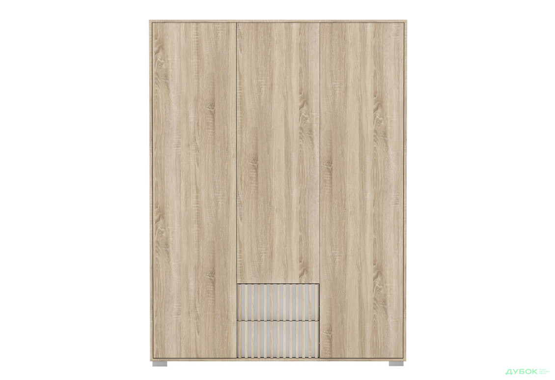 Шафа Гербор Брус SZF3D2S 149 см, дуб сонома - Зображення 1 Зображення 1 - Шафа Гербор Брус SZF3D2S 149 см, дуб сонома