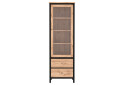 Вітрина Гербор Чос 62 см, дуб тахо / чорний - Зображення 1 Зображення 1 - Вітрина Гербор Чос 62 см, дуб тахо / чорний