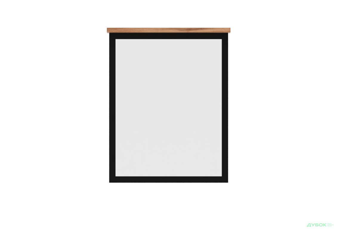 Дзеркало Гербор Чос 62 см, дуб тахо / чорний - Зображення 1 Зображення 1 - Дзеркало Гербор Чос 62 см, дуб тахо / чорний