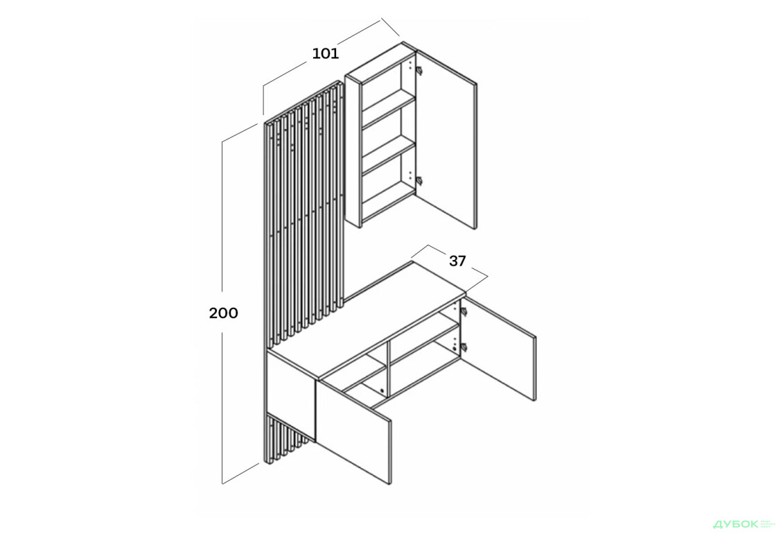 Передпокій Гербор Аріка Німфея альба / чорний - Зображення 4 Зображення 4 - Передпокій Гербор Аріка Німфея альба / чорний