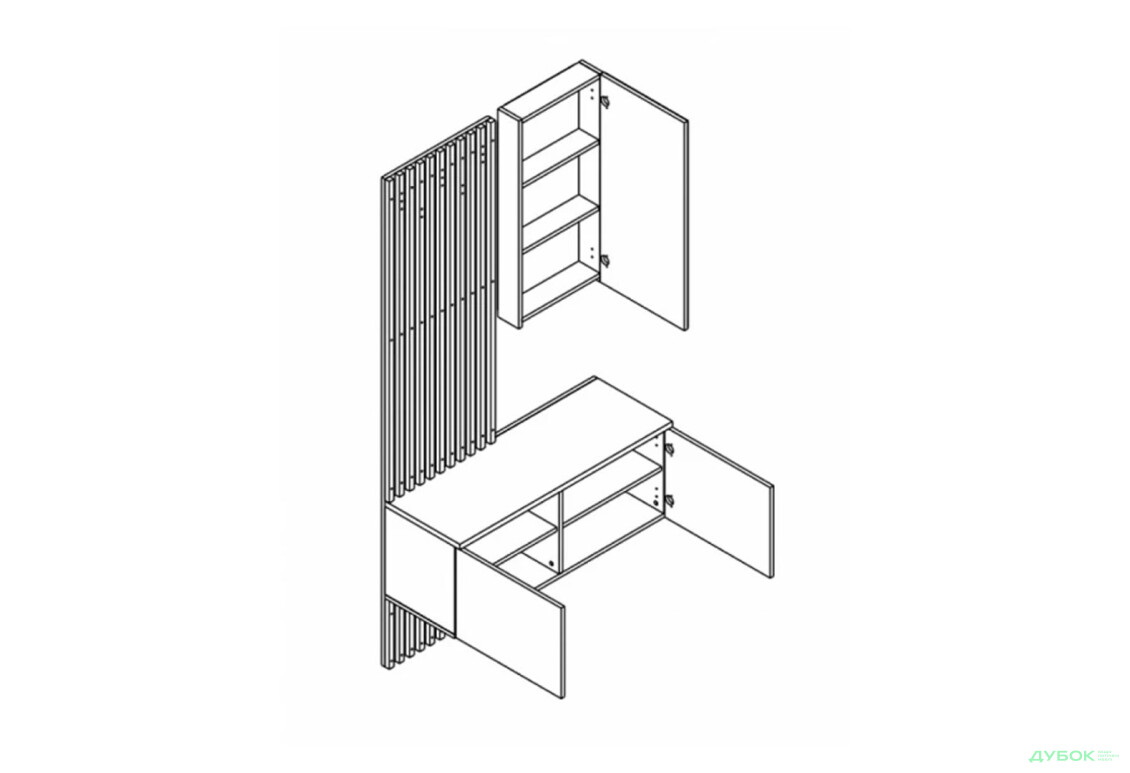 Передпокій Гербор Аріка Німфея альба / чорний - Зображення 3 Зображення 3 - Передпокій Гербор Аріка Німфея альба / чорний