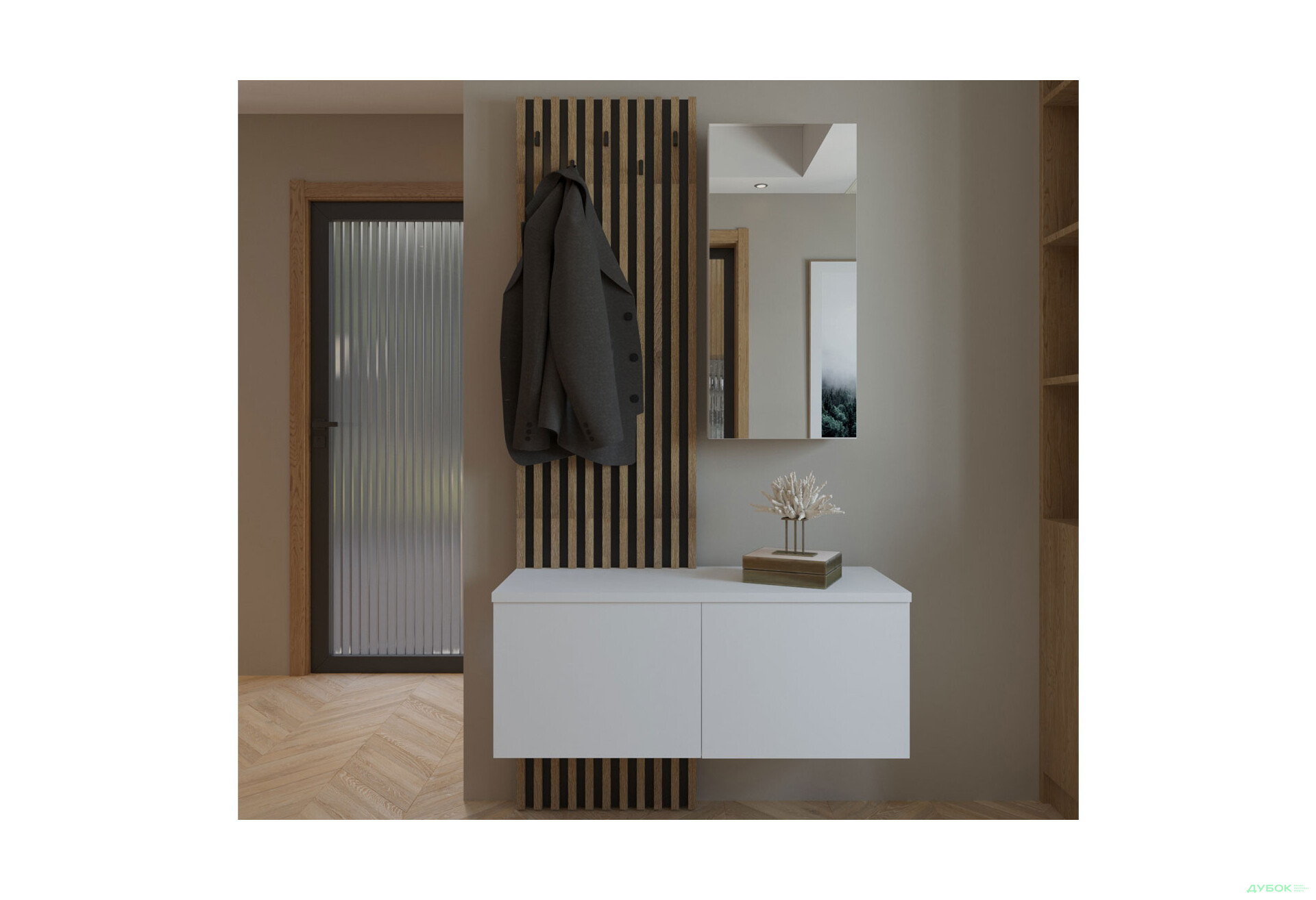 Передпокій Гербор Аріка Німфея альба / чорний - Зображення 1 Зображення 1 - Передпокій Гербор Аріка Німфея альба / чорний