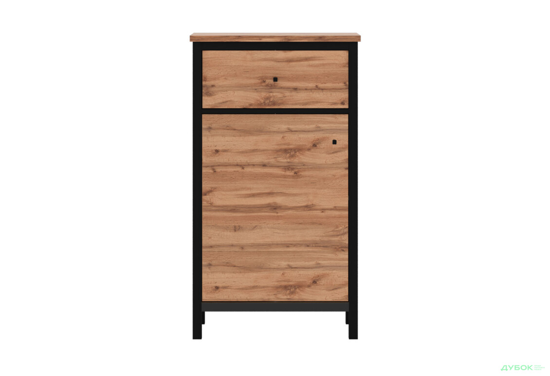 Передпокій Гербор Чос 117.5 см, Дуб тахо / чорний - Зображення 4 Зображення 4 - Передпокій Гербор Чос 117.5 см, Дуб тахо / чорний