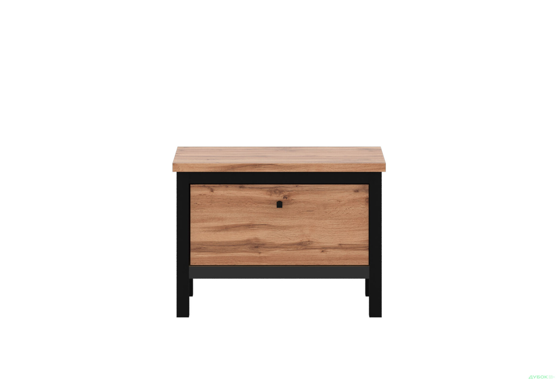 Передпокій Гербор Чос 117.5 см, Дуб тахо / чорний - Зображення 3 Зображення 3 - Передпокій Гербор Чос 117.5 см, Дуб тахо / чорний