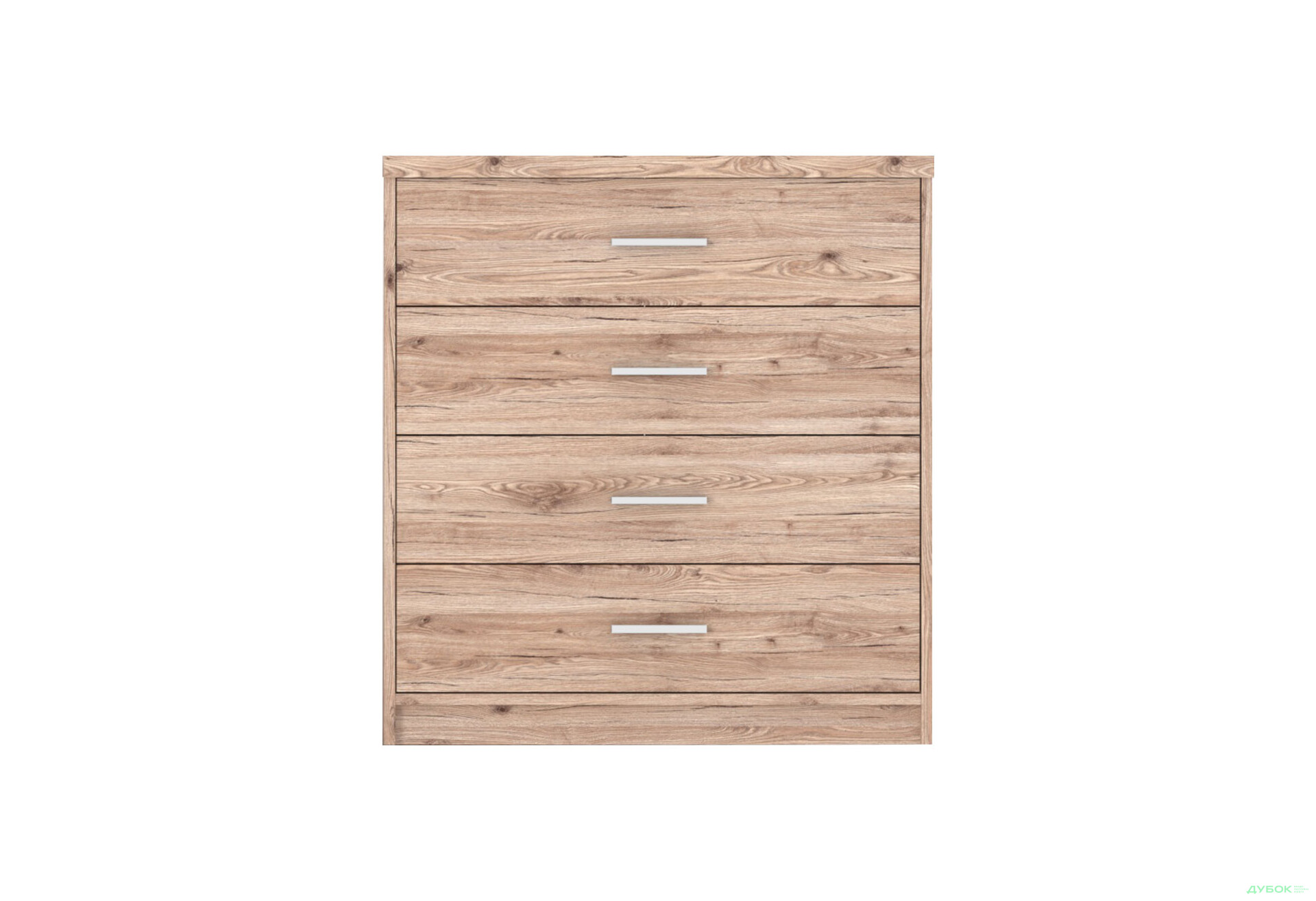 Комод Гербор Шанталь з 4 шухлядами 80 см, дуб сан-ремо світлий - Зображення 1 Зображення 1 - Комод Гербор Шанталь з 4 шухлядами 80 см, дуб сан-ремо світлий
