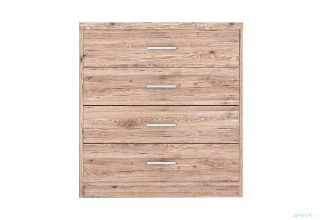 Комод Гербор Шанталь з 4 шухлядами 80 см, дуб сан-ремо світлий - Зображення 1 Зображення 1 - Комод Гербор Шанталь з 4 шухлядами 80 см, дуб сан-ремо світлий
