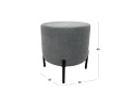 Пуф UMa Флафф 45x45 см, сірий (Soro 93) - Зображення 3 Зображення 3 - Пуф UMa Флафф 45x45 см, сірий (Soro 93)