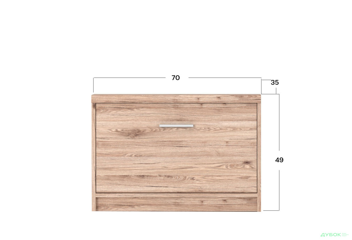 Передпокій Гербор Шанталь 145 см, Дуб сан-ремо світлий - Зображення 6 Зображення 6 - Передпокій Гербор Шанталь 145 см, Дуб сан-ремо світлий