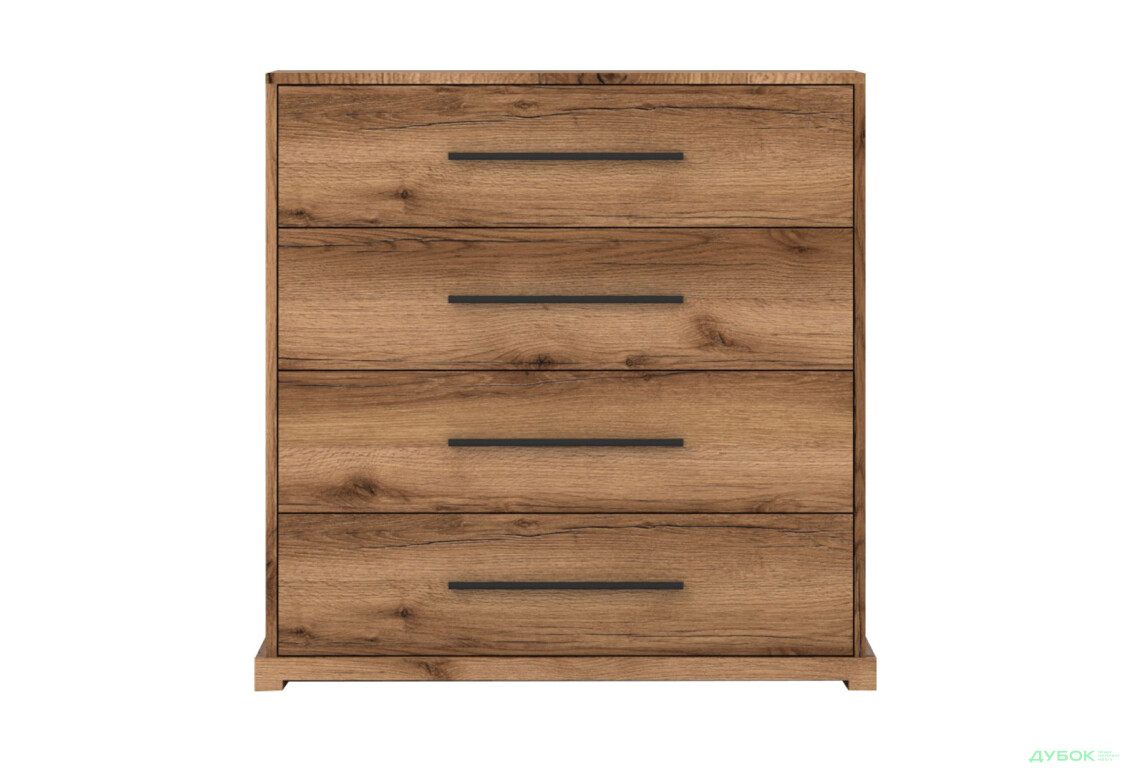 Комод Гербор Стемма с 4 ящиками 90 см, дуб делано темный - Изображение 1 Изображение 1 - Комод Гербор Стемма с 4 ящиками 90 см, дуб делано темный
