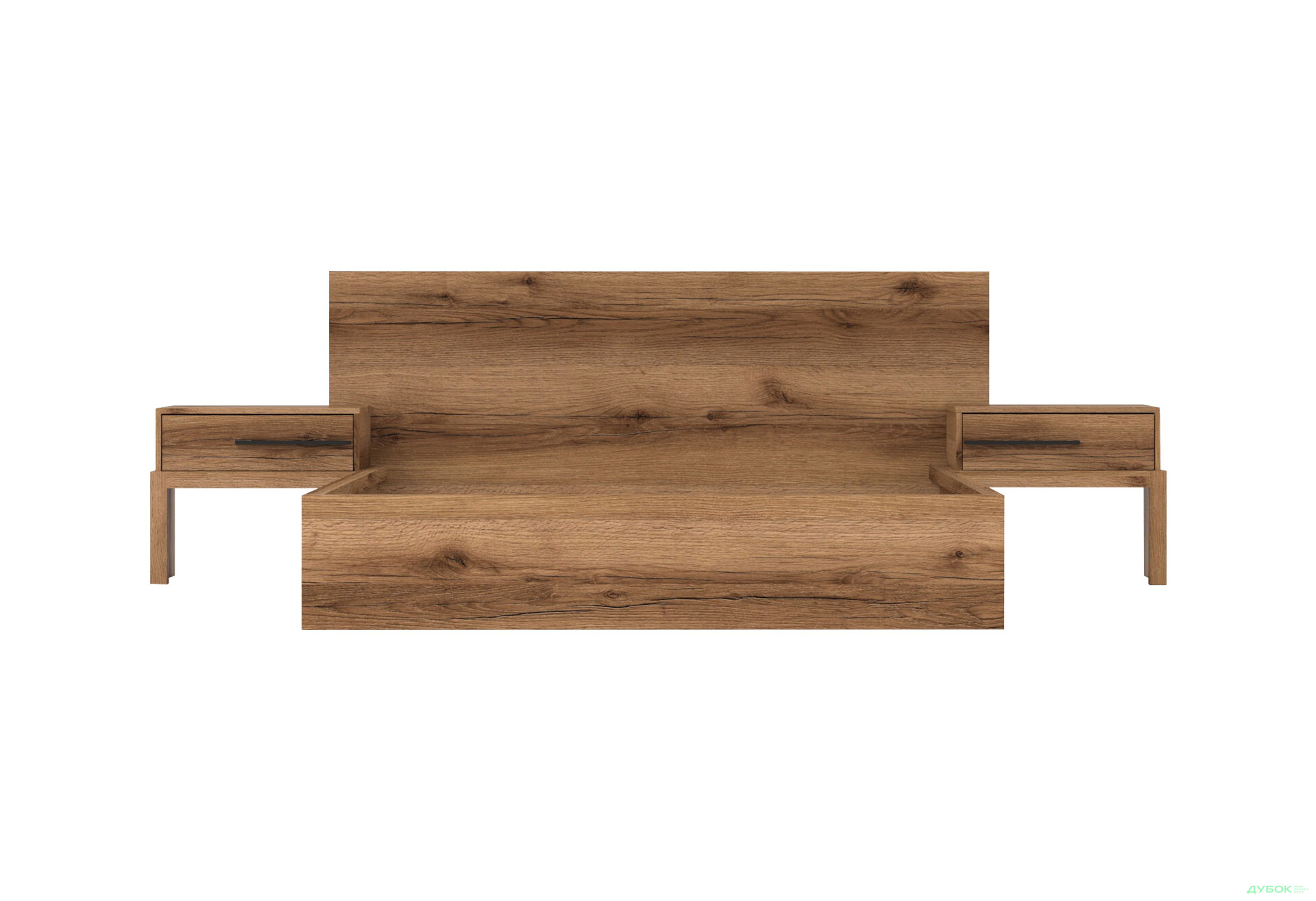 Кровать Гербор Стемма (без вклада) с тумбами 160х200 см, дуб делано темный - Изображение 4 Изображение 4 - Кровать Гербор Стемма (без вклада) с тумбами 160х200 см, дуб делано темный