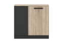 Комод Гербор Офіс Нью з 2 дверцятами 80 см, антрацит / дуб сонома - Зображення 1 Зображення 1 - Комод Гербор Офіс Нью з 2 дверцятами 80 см, антрацит / дуб сонома
