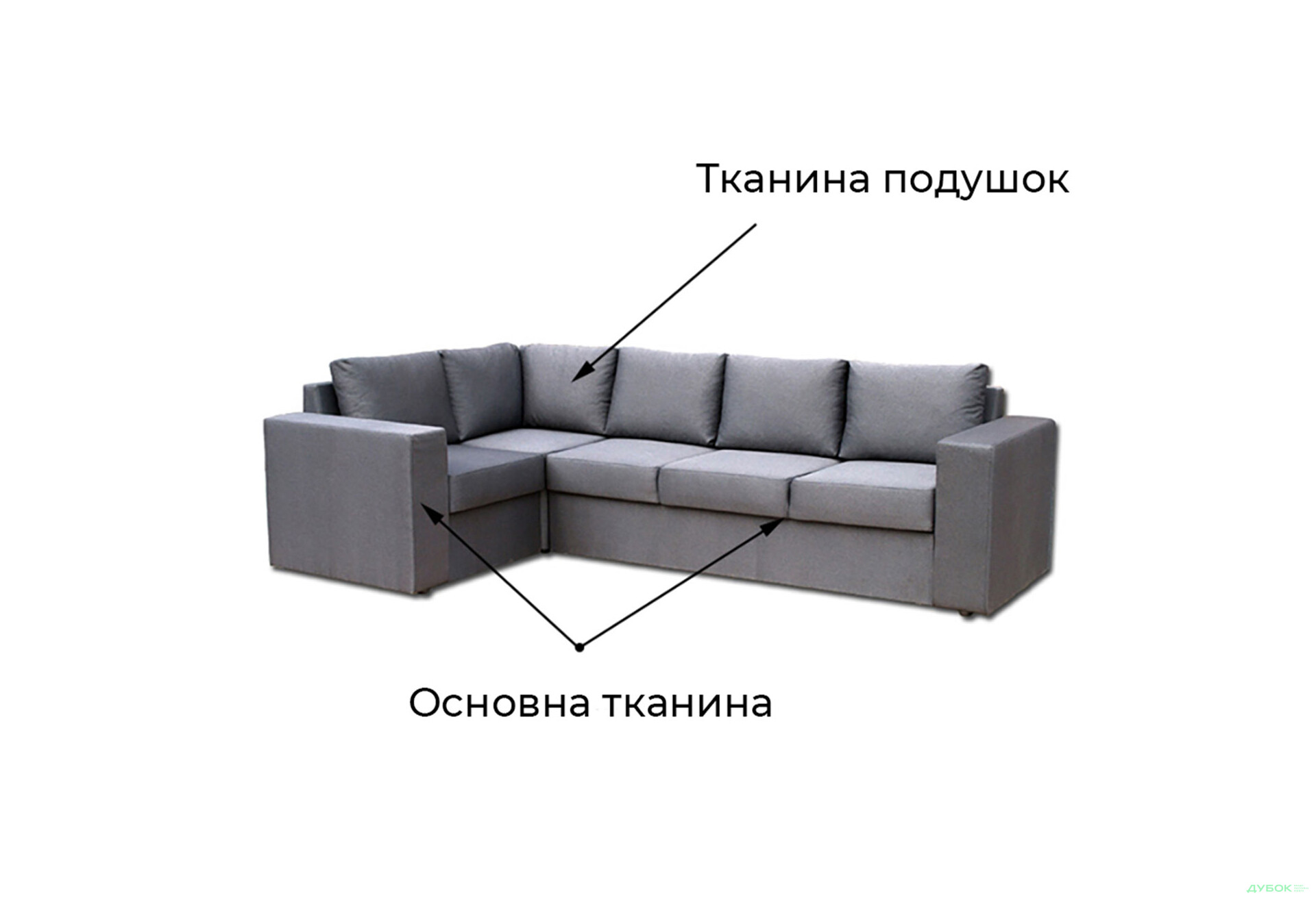 Зображення 4 - М'який куточок Vika Чикаго 31-В (широкі бильця) 308x182 см