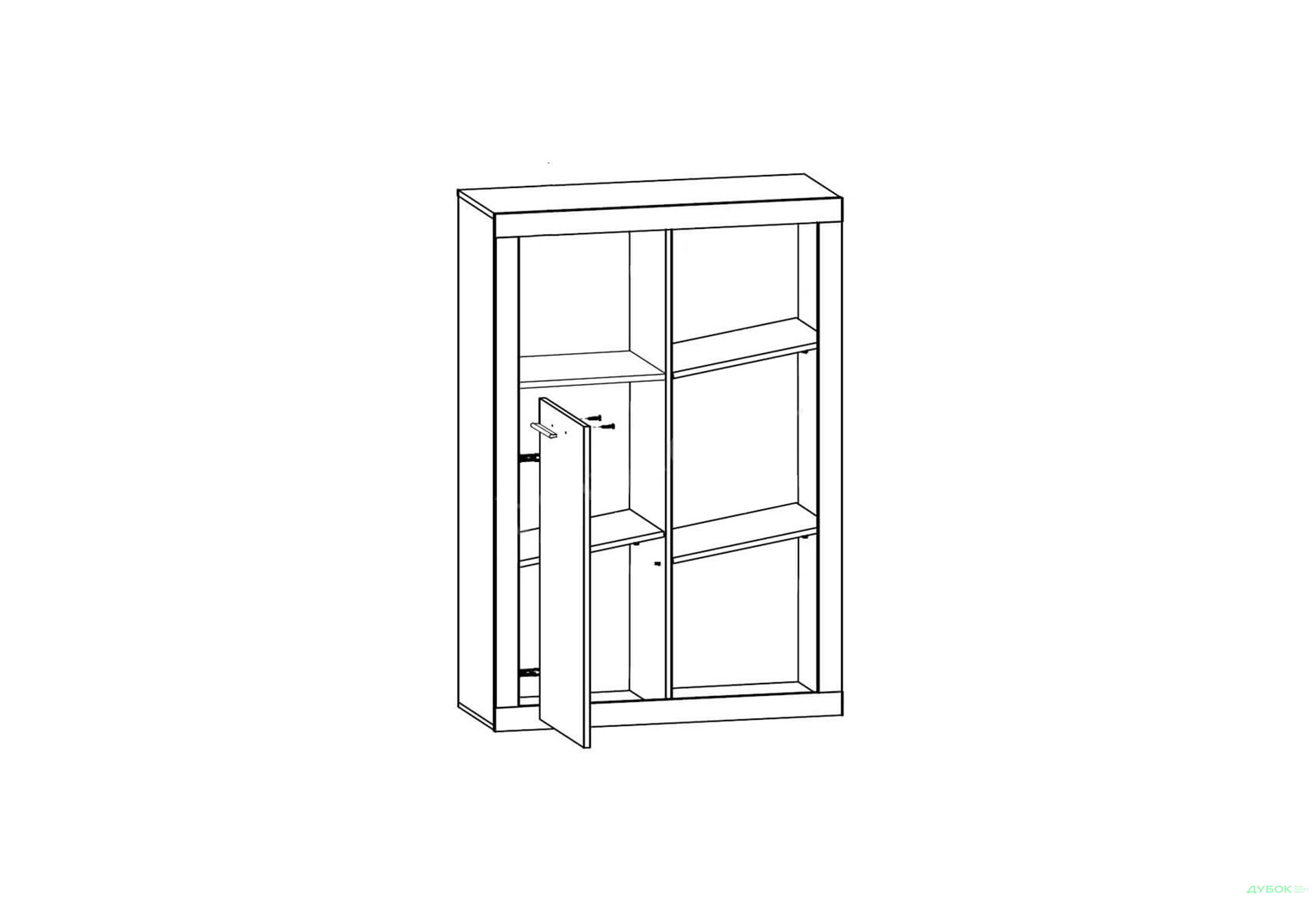 Стінка ВМК Шакіра 227 см бетон / німфея альба - Зображення 6 Зображення 6 - Стінка ВМК Шакіра 227 см бетон / німфея альба