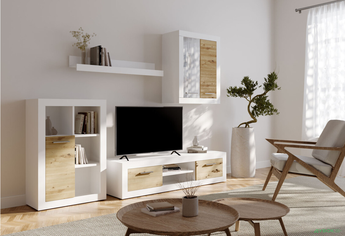 Стінка ВМК Шакіра 227 см німфея альба / дуб артизан - Зображення 1 Зображення 1 - Стінка ВМК Шакіра 227 см німфея альба / дуб артизан