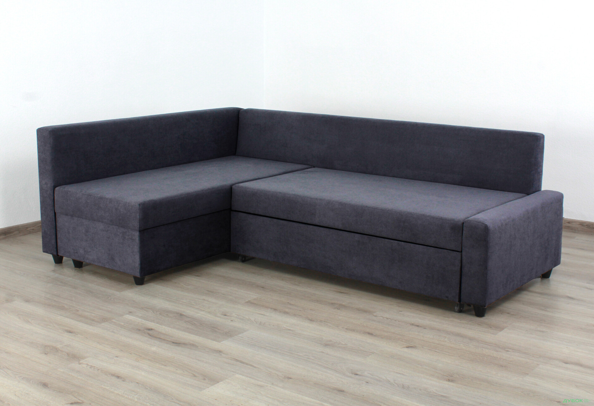 Мягкий уголок Элегант Бенефит 54 226x156 см темно-серый - Изображение 2 Изображение 2 - Мягкий уголок Элегант Бенефит 54 226x156 см темно-серый