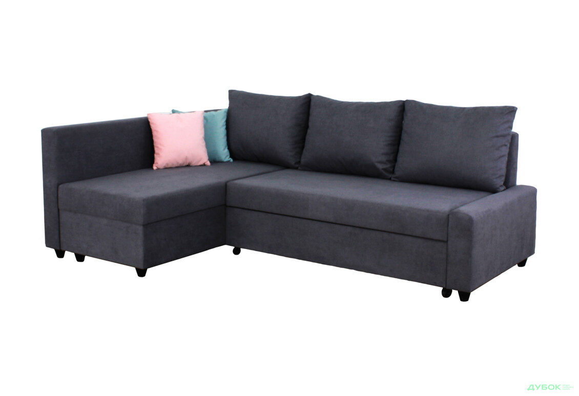 Мягкий уголок Элегант Бенефит 54 226x156 см темно-серый - Изображение 1 Изображение 1 - Мягкий уголок Элегант Бенефит 54 226x156 см темно-серый