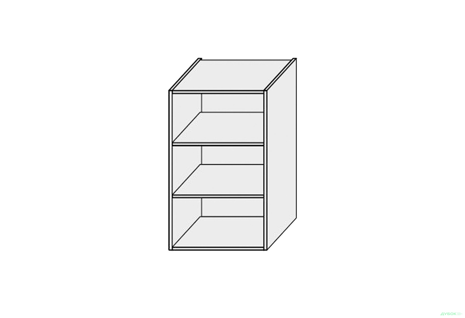 Изображение 1 - Корпус 40В 1дв Витрина Pro Blum 720мм МироМарк