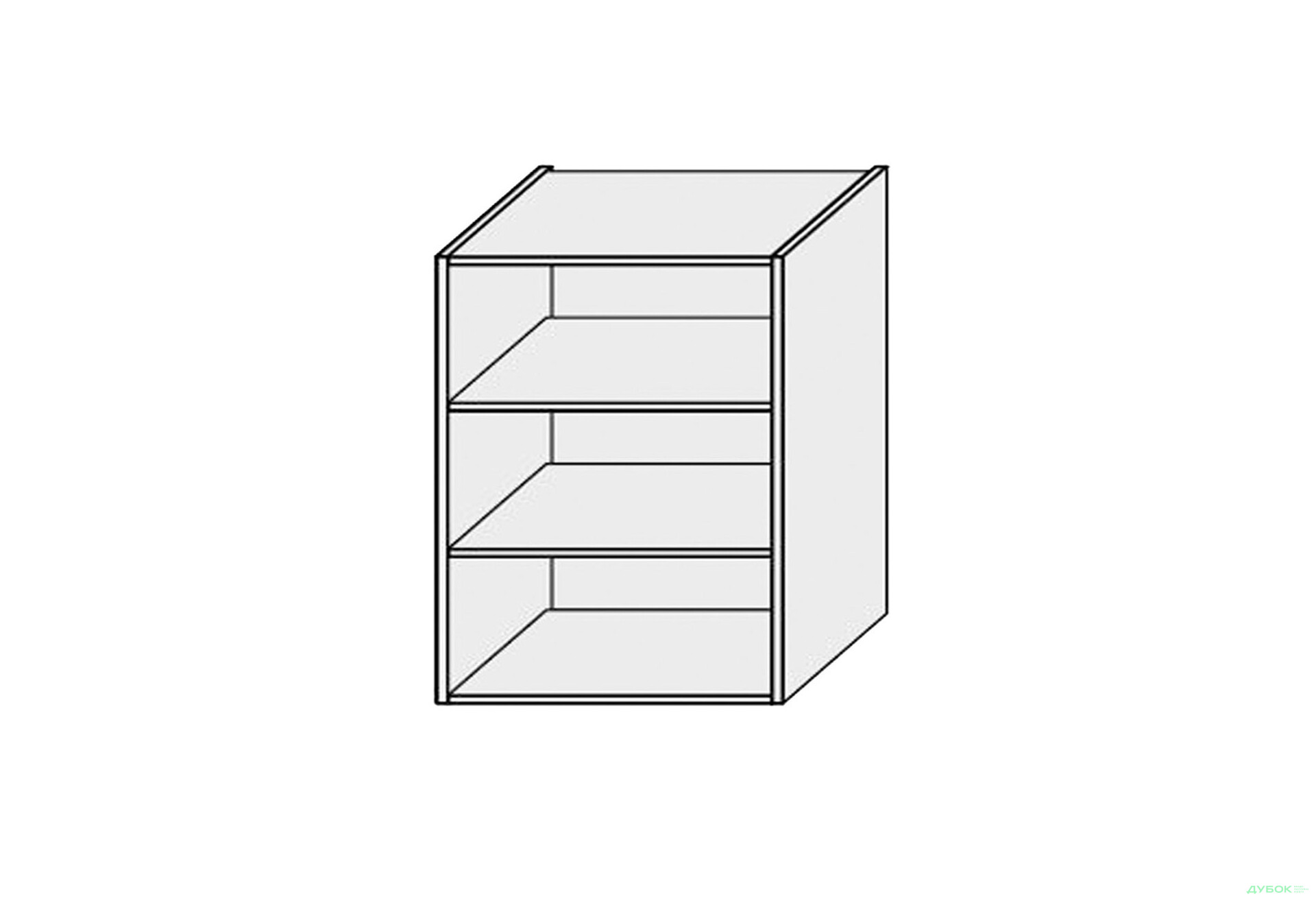 Зображення 1 - Корпус 60В 1дв Вітрина 720мм MiroMark