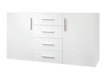 Комод Moreli ST0004 с дверцами и ящиками 150 см, белый
