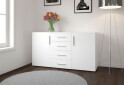 Комод Moreli ST0004 с дверцами и ящиками 150 см, белый - Изображение 2 Изображение 2 - Комод Moreli ST0004 с дверцами и ящиками 150 см, белый