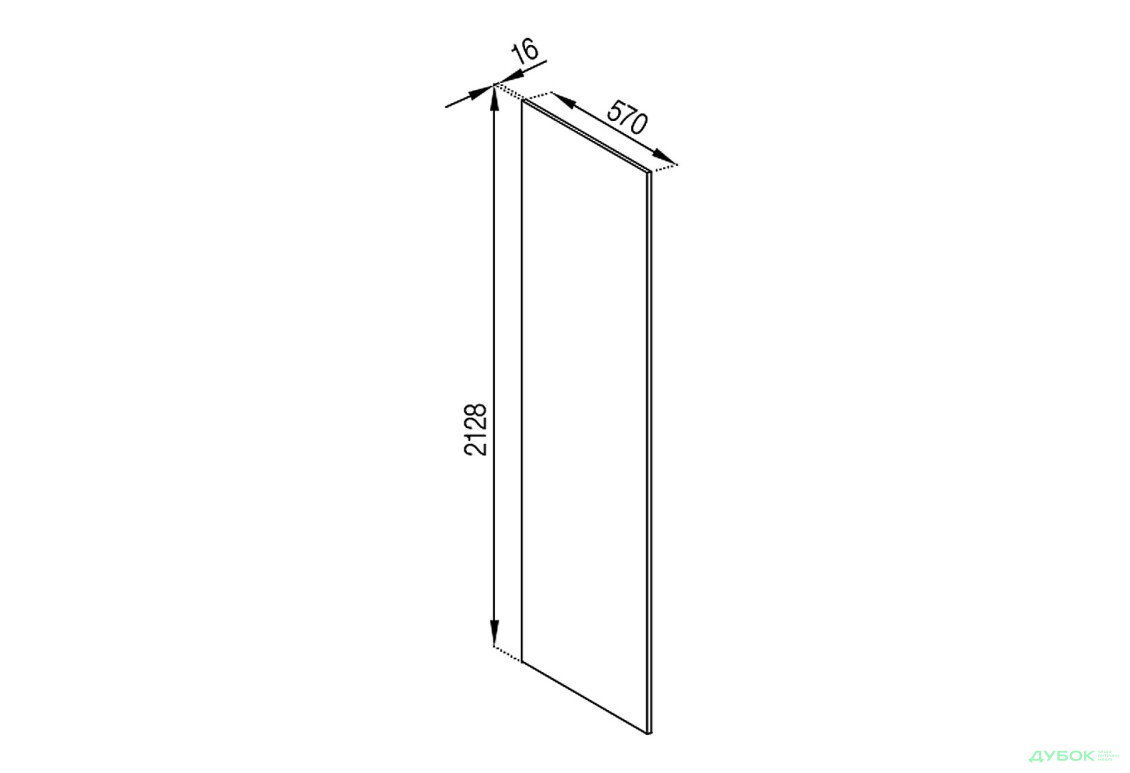 П панель (h-2128) Марта Лак Світ Меблів - Зображення 1 Зображення 1 - П панель (h-2128) Марта Лак Світ Меблів