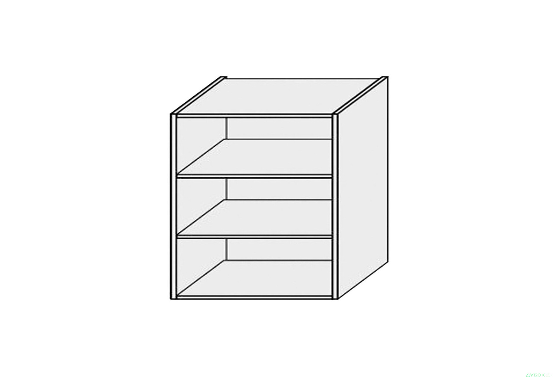 Зображення 1 - Корпус 80В 2дв Вітрина Pro Blum 720мм MiroMark