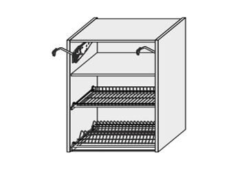 Корпус 80В 2дв Сушка Aventos Pro Blum+Rejs 900мм