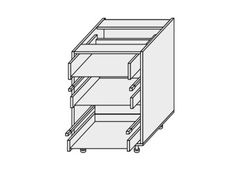 Корпус 50Н 3шх Pro Hettich 820мм