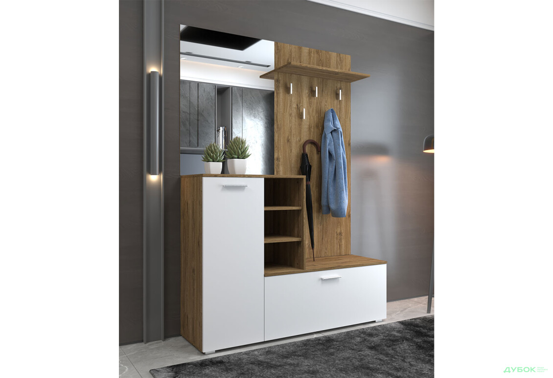 Прихожая Gerbor холдинг Ветланда Дуб травиата / нимфеа альба - Изображение 1 Изображение 1 - Прихожая Gerbor холдинг Ветланда Дуб травиата / нимфеа альба