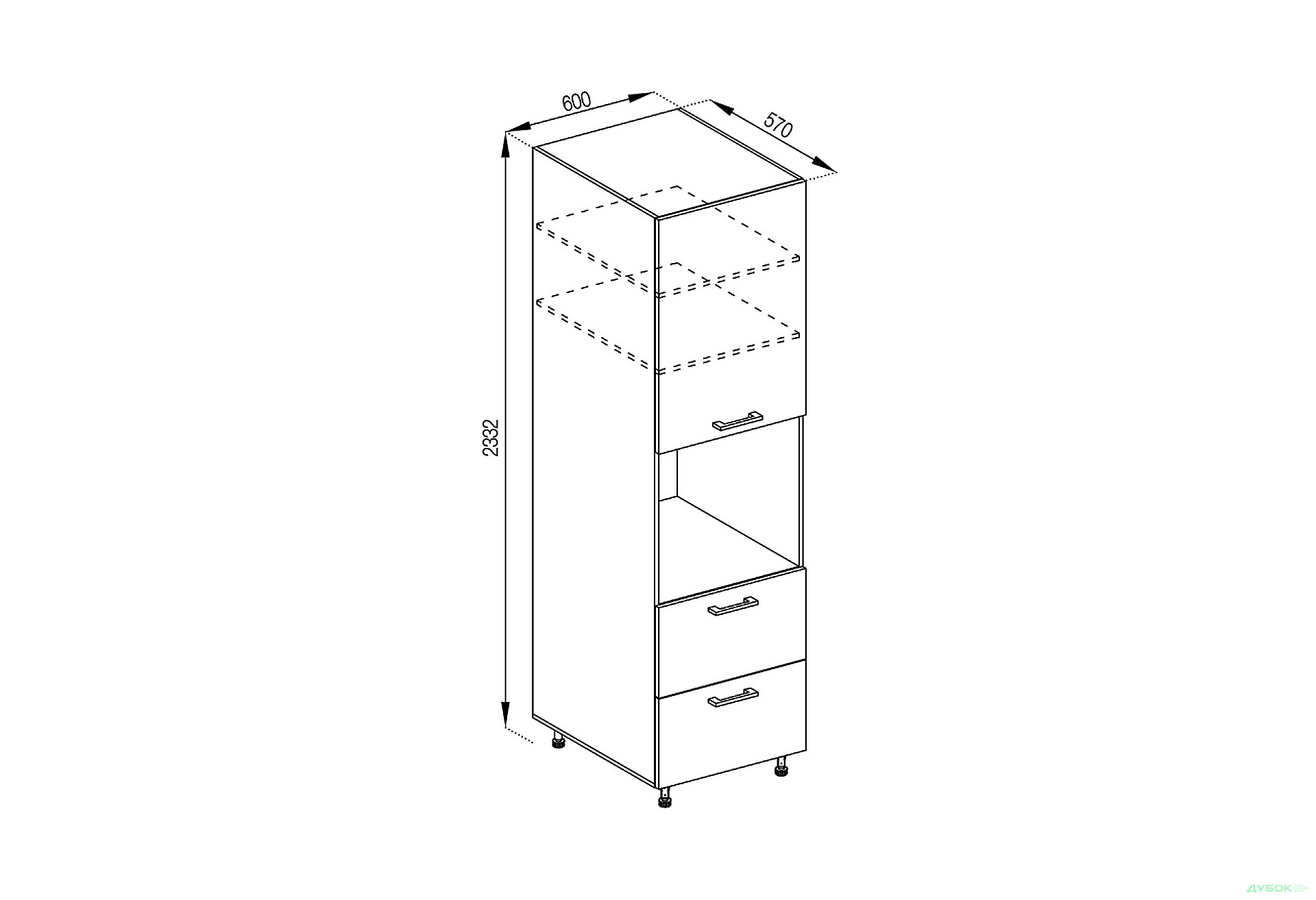 Изображение 1 - П 60 ДШ (h-920) Favorit Марта Svit Mebliv