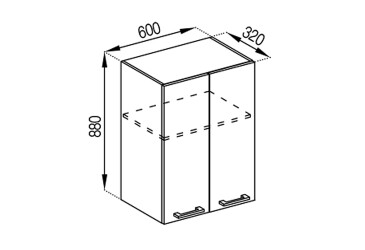 В 60 під витяжку (h-920) Марта Світ Меблів