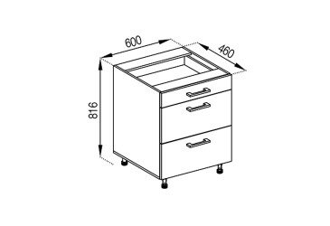 Н 60 3Ш (1+2) Favorit Марта Лак Svit Mebliv