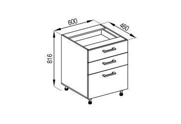 Н 60 3Ш (2+1) Favorit Марта Лак Svit Mebliv