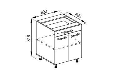 Н 60 ДШ Favorit Марта Лак Світ Меблів