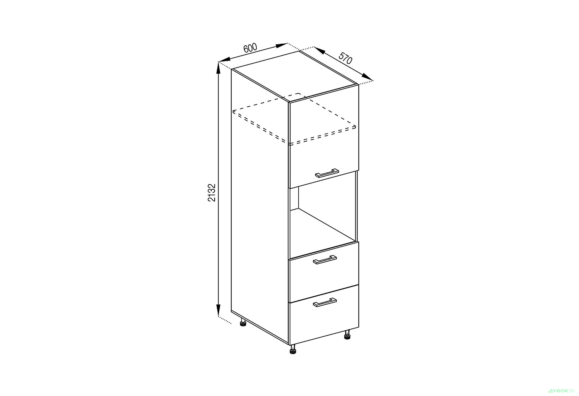 П 60 ДШ Favorit Марта Лак Світ Меблів - Зображення 1 Зображення 1 - П 60 ДШ Favorit Марта Лак Світ Меблів