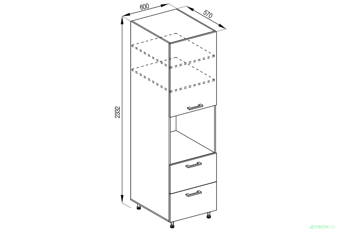 П 60 ДШ (h-920) Favorit Марта Лак Світ Меблів - Зображення 1 Зображення 1 - П 60 ДШ (h-920) Favorit Марта Лак Світ Меблів
