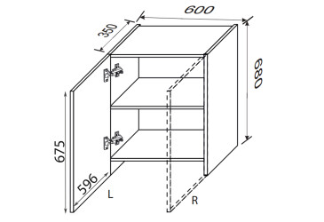 Верх 60ВВТ/680 1дв витяжка телескоп права Зображення Верх 60ВВТ/680 1дв витяжка телескоп права