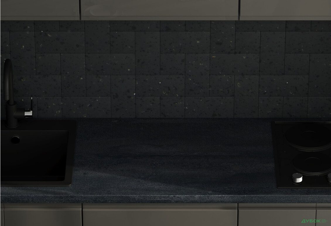 Зображення 4 - Кухня VIP-master Інтерно Глянець Люкс/ Interno Gloss Luxe 2.4 м, антрацит / темно сірий глянець