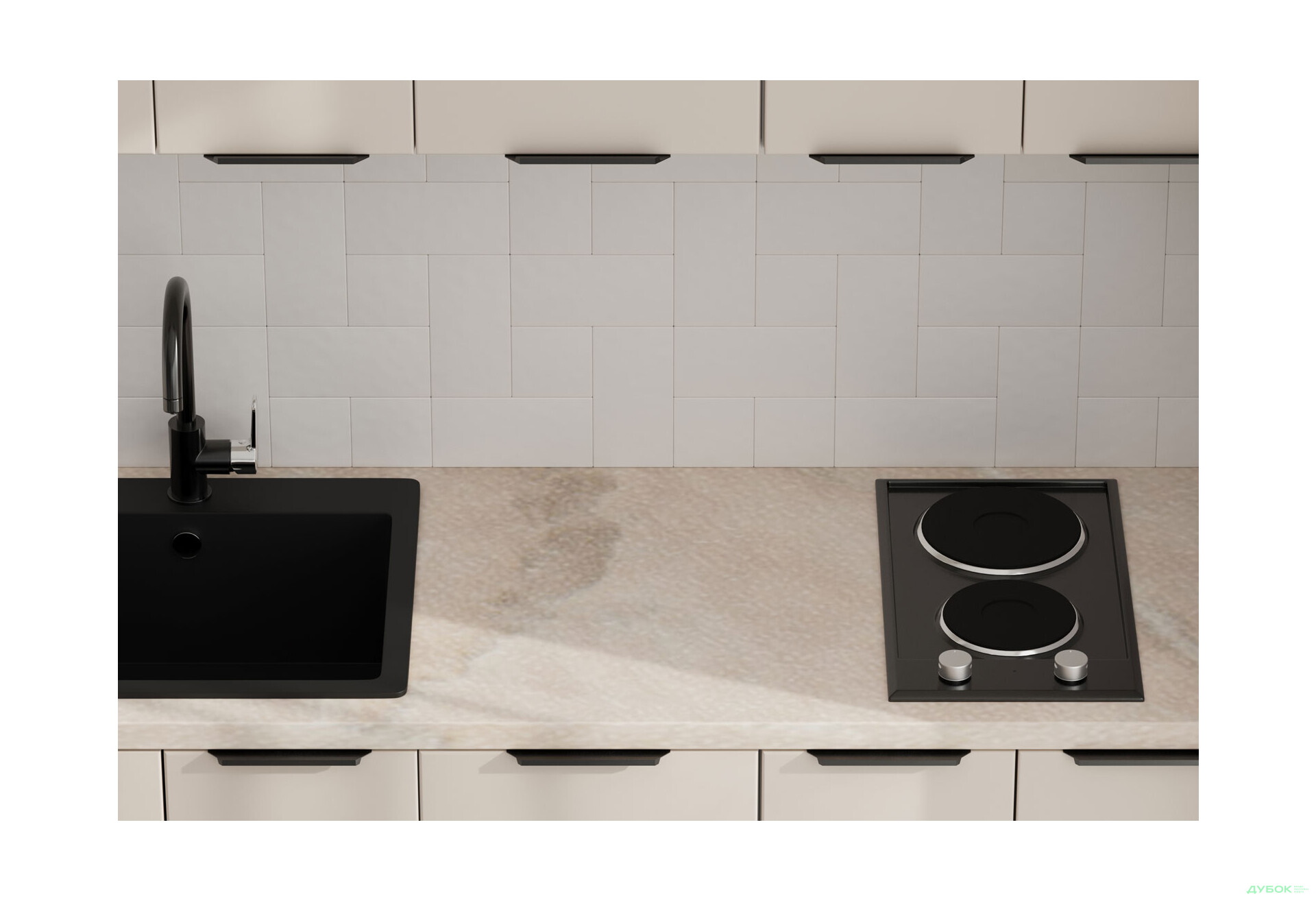 Кухня VIP-master Флет Люкс 2.0 м, беж мат - Зображення 4 Зображення 4 - Кухня VIP-master Флет Люкс 2.0 м, беж мат