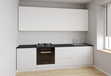 Кухня VIP-master Інтерно Люкс / Interno Luxe 260 см, білий мат