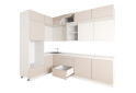 Кухня кутова VIP-master Інтерно Люкс / Interno Luxe 160х280 см, беж мат / молочний - Зображення 3 Зображення 3 - Кухня кутова VIP-master Інтерно Люкс / Interno Luxe 160х280 см, беж мат / молочний