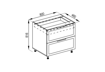 Н 80 Ш (+ВШ) LUX Анна Svit Mebliv