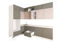 Кухня кутова VIP-master Інтерно Люкс / Interno Luxe 160х280 см, темно-сірий мат / беж мат - Зображення 3 Зображення 3 - Кухня кутова VIP-master Інтерно Люкс / Interno Luxe 160х280 см, темно-сірий мат / беж мат